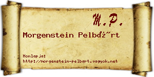 Morgenstein Pelbárt névjegykártya